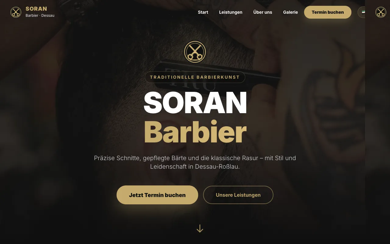 Vorschau der Website Soran Barbier